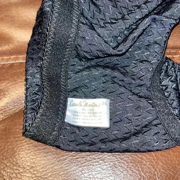 Carole Martin Front Snap Black Bra - Picture 4 of 5